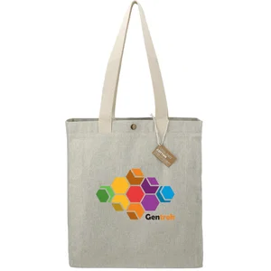 Repose 10 oz Recycled Cotton Box Tote with Snap
