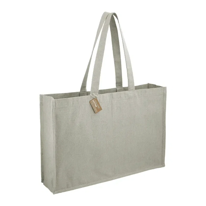 Custom Recycled Cotton Shoulder Tote - Repose (10oz) — view 2