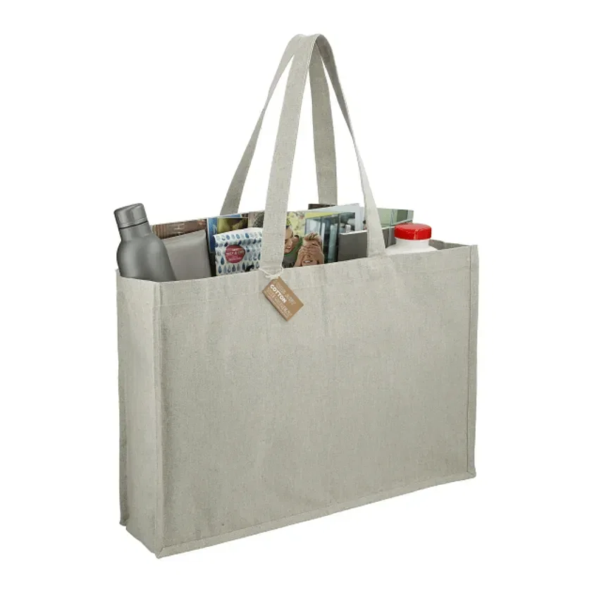 Custom Recycled Cotton Shoulder Tote - Repose (10oz) — view 3