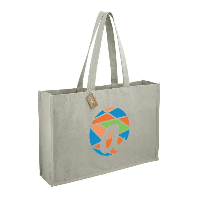 Custom Recycled Cotton Shoulder Tote - Repose (10oz) — view 6