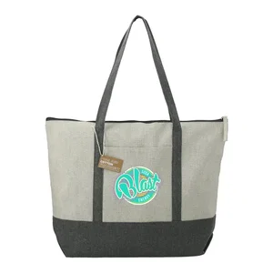 Repose 10oz Recycled Cotton Zippered Tote