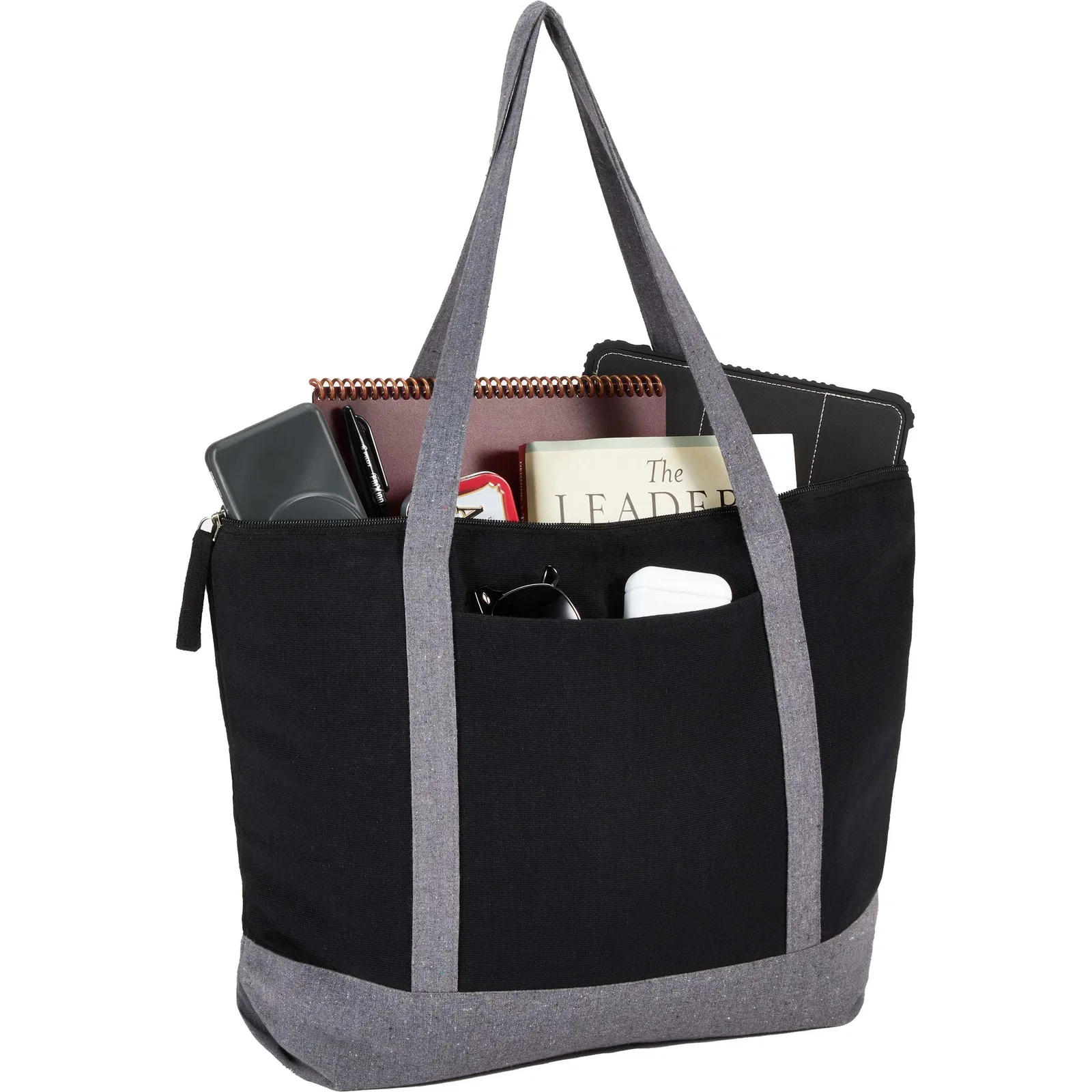 Repose 10oz Recycled Cotton Zippered Tote — view 10