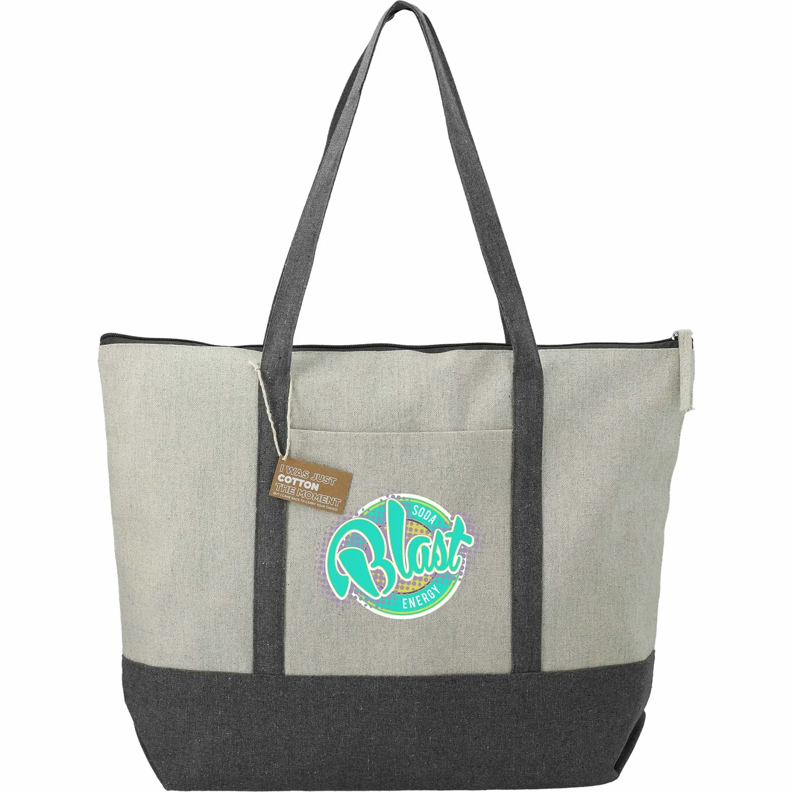 Repose 10oz Recycled Cotton Zippered Tote — view 22
