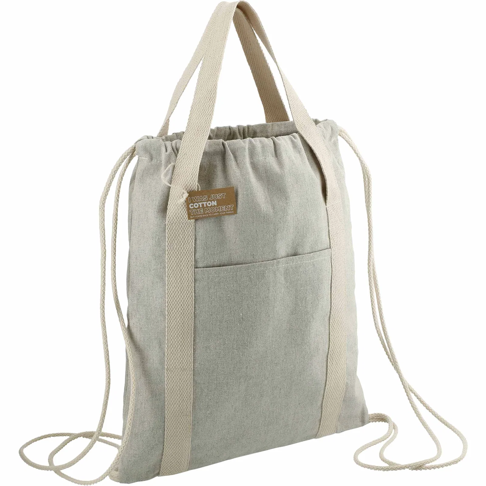 Repose 5oz. Recycled Cotton Drawstring Bag — view 11