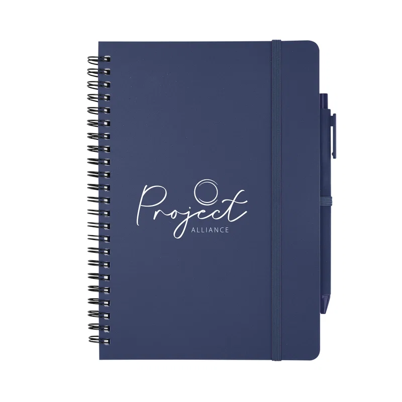 REPREVE® Recycled Spiral Notebook with Pen — view 4