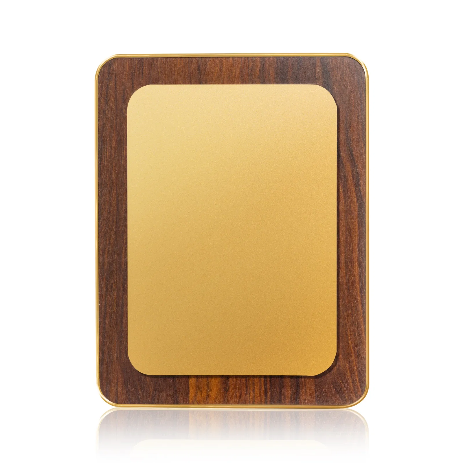 Promotional Walnut Plaque With Wall-Mount Or Easel Desktop Display for service anniversary gifts
