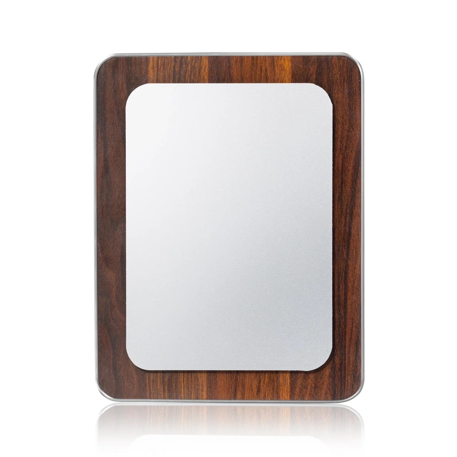 Promotional Walnut Plaque With Wall-Mount Or Easel Desktop Display for team milestone celebrations