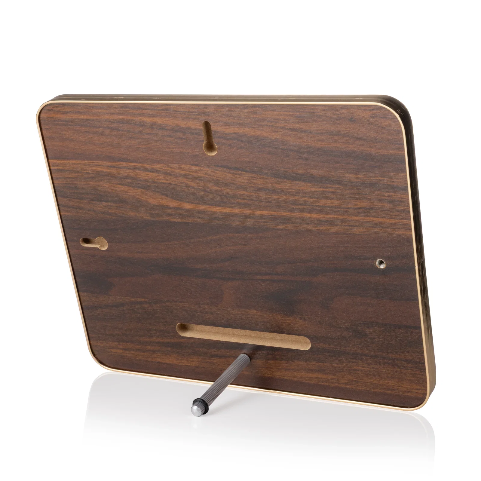 Custom Walnut Plaque With Wall-Mount Or Easel Desktop Display for retirement presentations