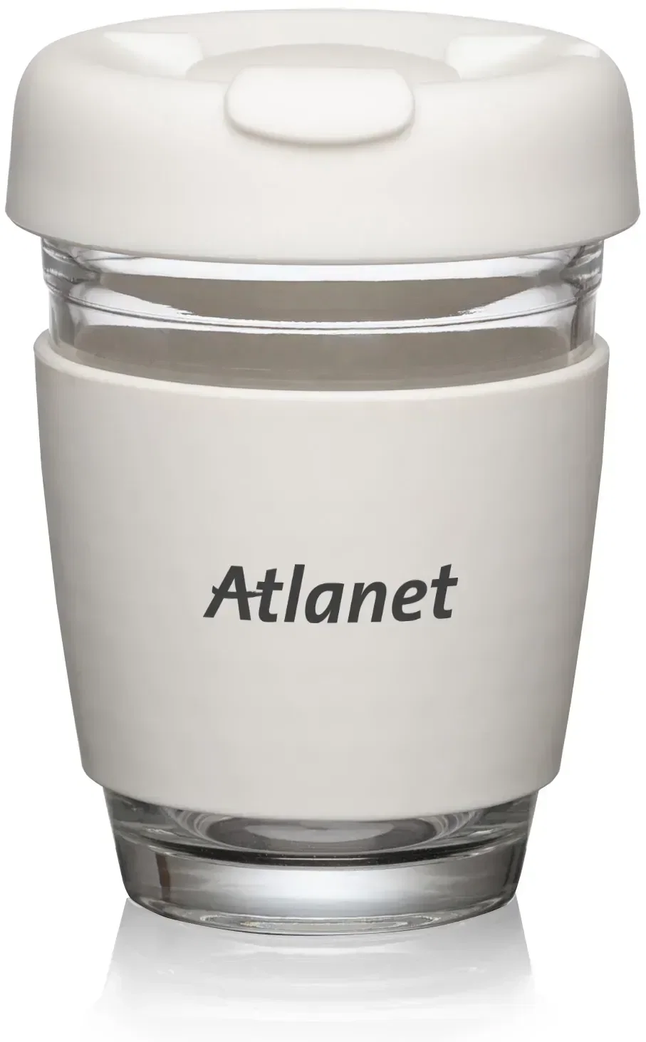 Retiro Borosilicate Glass Tumbler w/Silicone Lid - 8oz — view 4