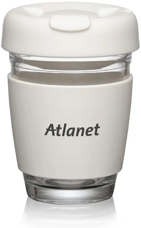 Retiro Borosilicate Glass Tumbler w/Silicone Lid - 8oz — view 4