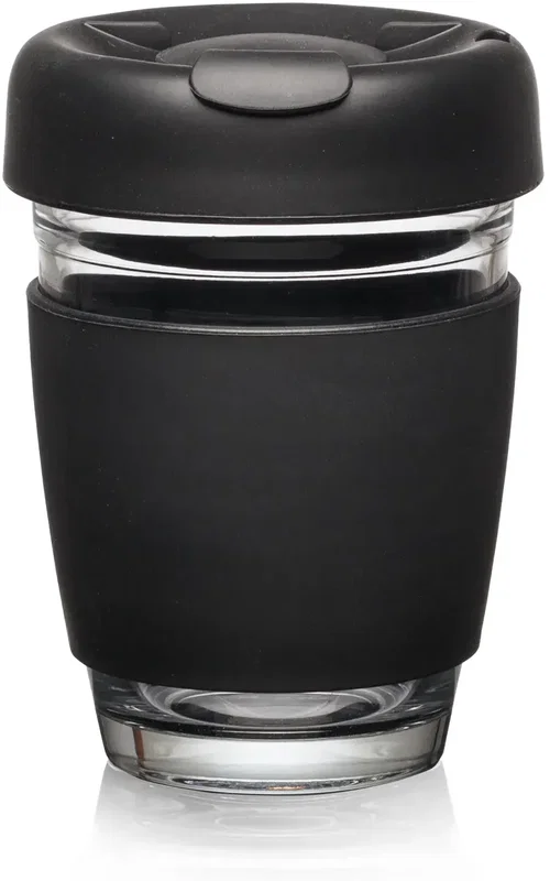 Retiro Borosilicate Glass Tumbler w/Silicone Lid - 8oz — view 7