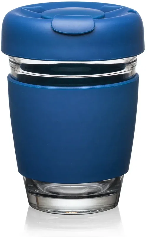 Retiro Borosilicate Glass Tumbler w/Silicone Lid - 8oz — view 8