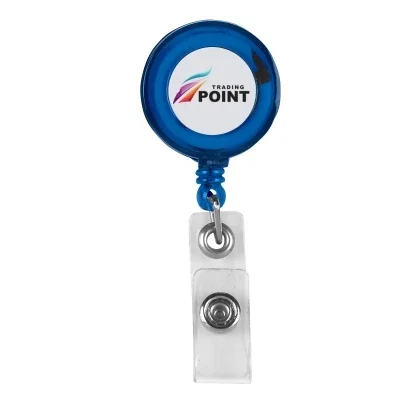 Red badge reel viewed from the front