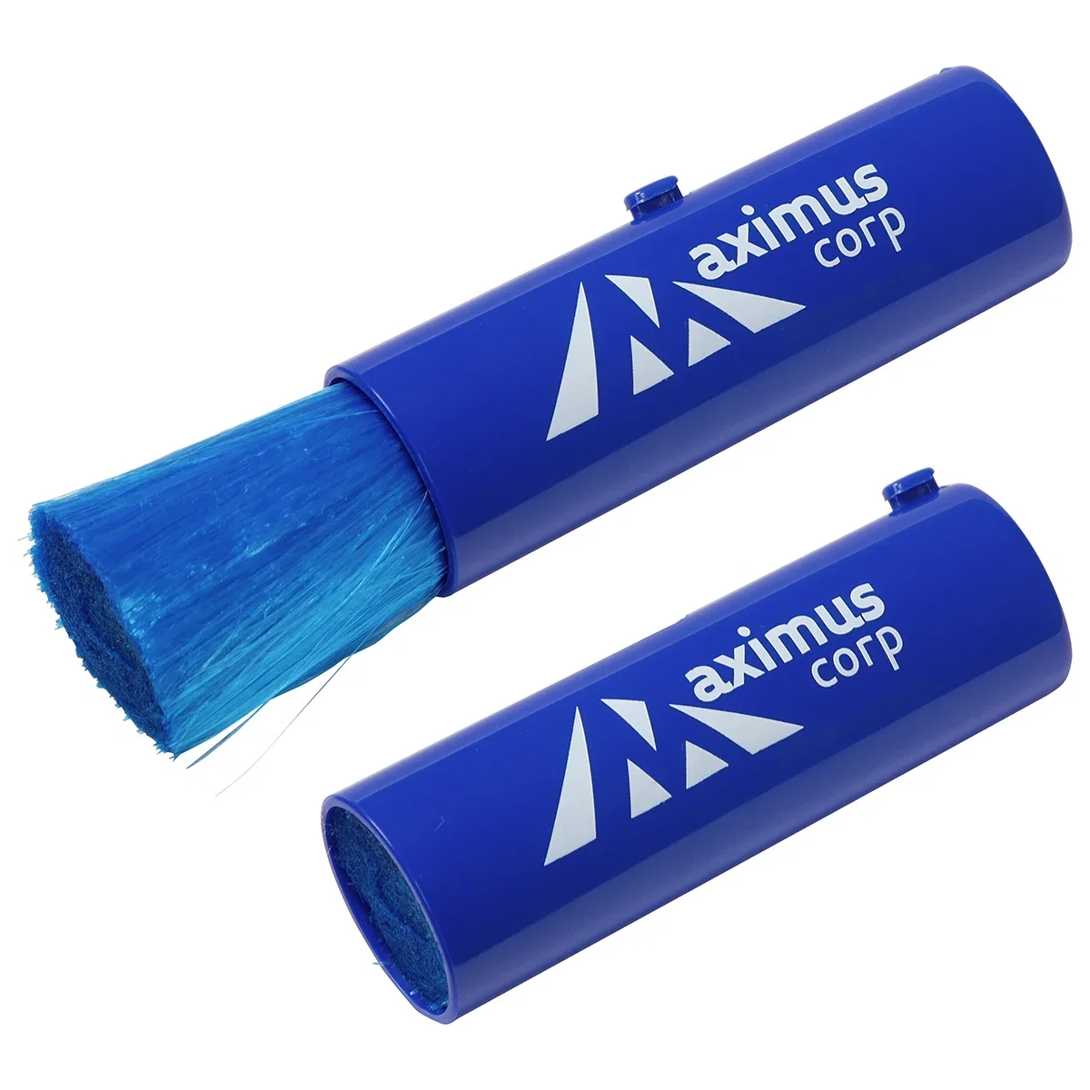 Retractable Duster extended to full length, promotional cleaning tool in use
