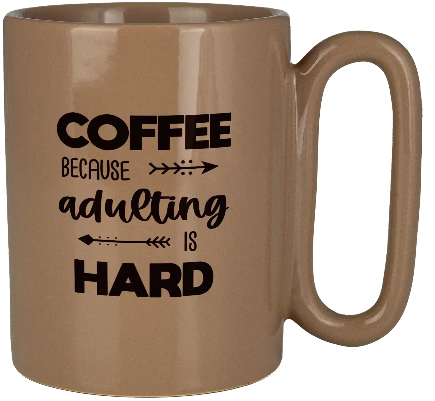 Retro 11 Oz Ceramic Mug With Large Handle — view 2