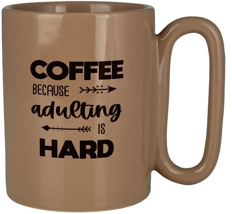 Retro 11 Oz Ceramic Mug With Large Handle — view 2