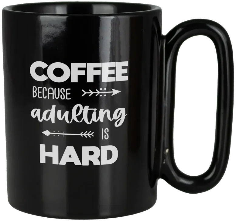 Retro 11 Oz Ceramic Mug With Large Handle — view 3