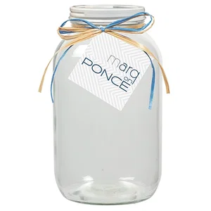 Retro Glass Cookie Mason Jar with Twist Lid