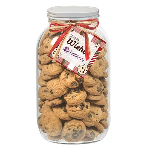 Retro Glass Cookie Mason Jar with Twist Lid — view 2