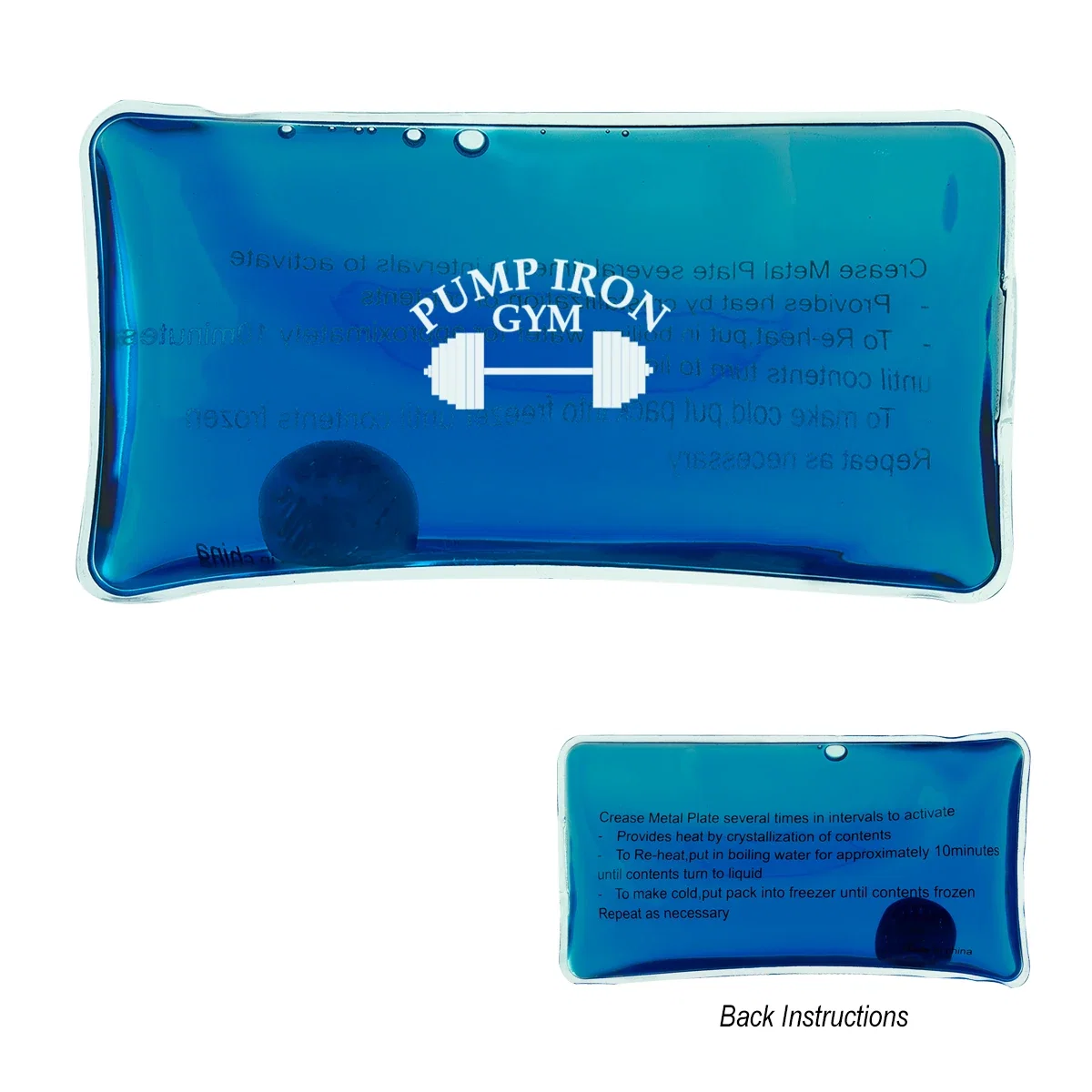 Held against a shoulder to soothe a sore muscle