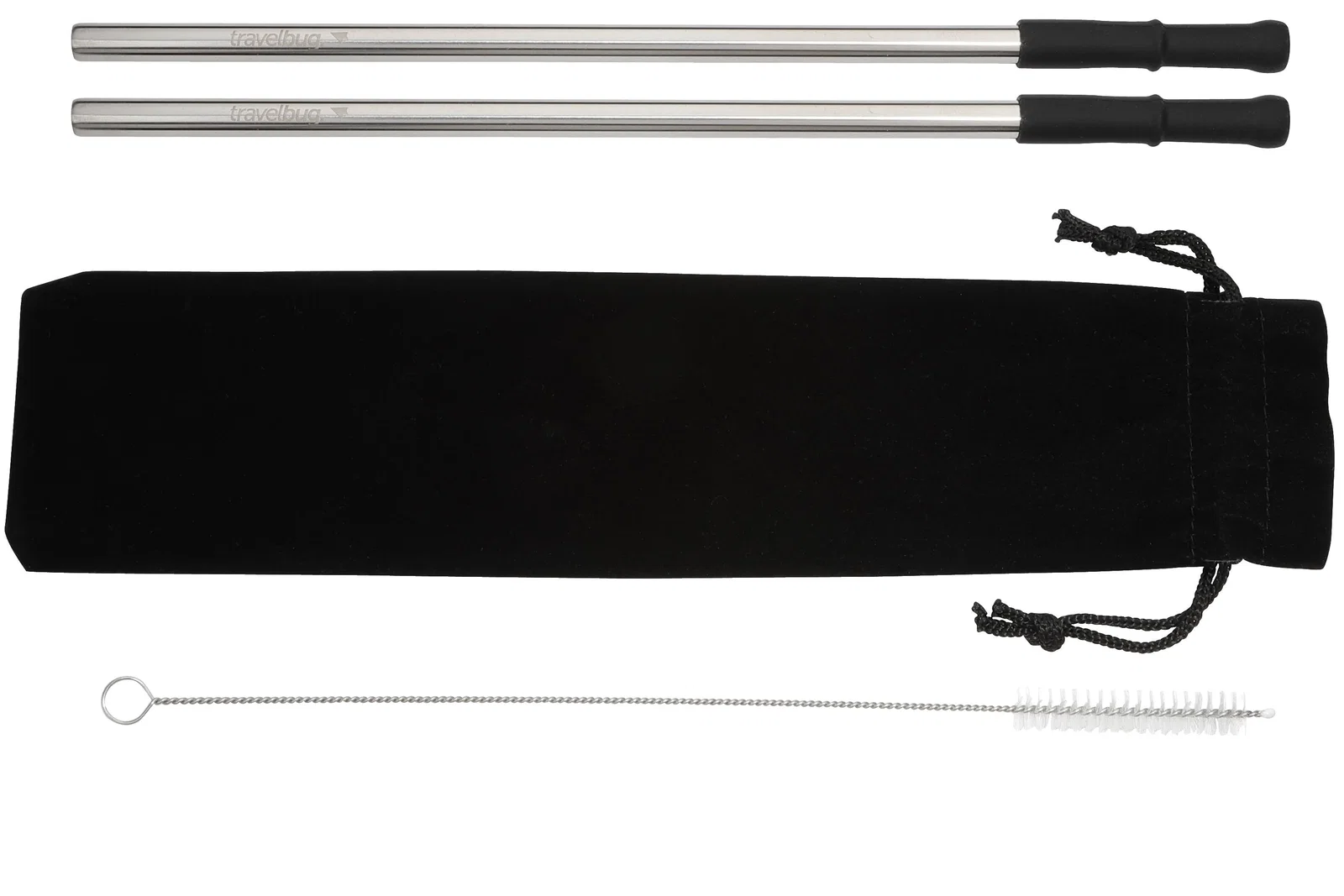 Personalized Stainless Steel Straw Set with Brush — view 5