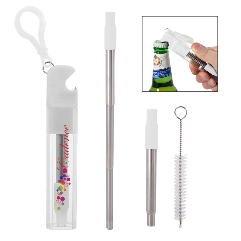 Reusable Straw Kit w/ Bottle Opener — view 5