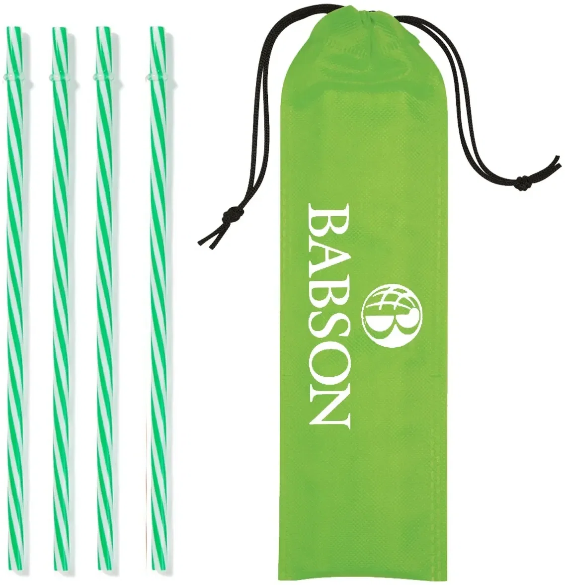 Reusable Straws in Drawstring Pouch — view 2