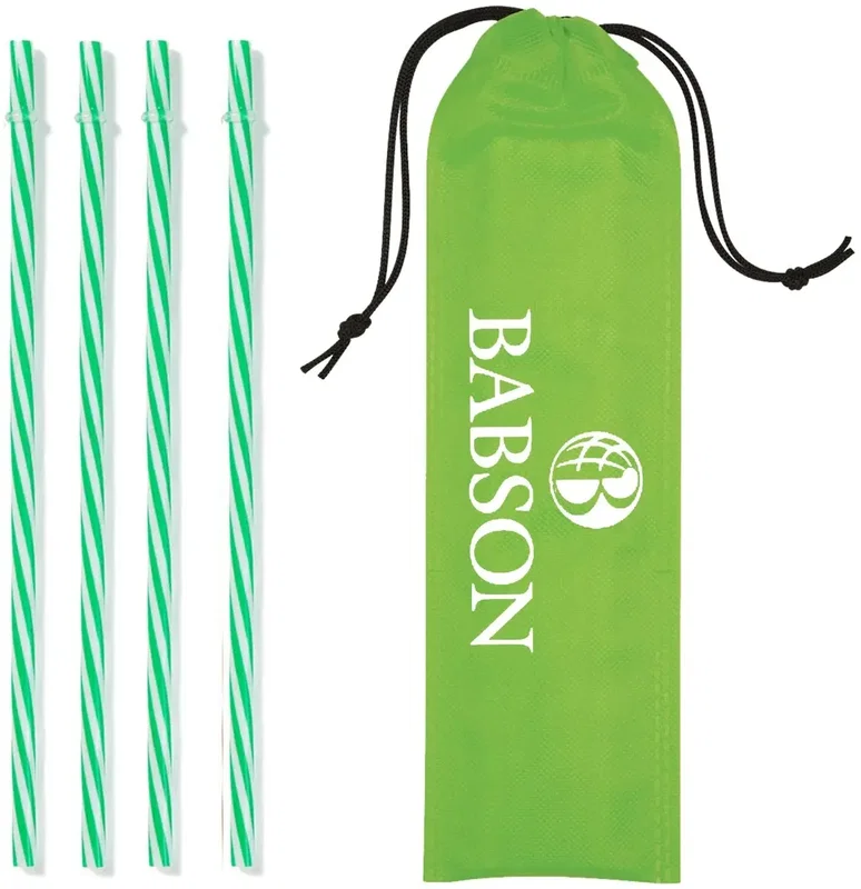 Reusable Straws in Drawstring Pouch — view 2