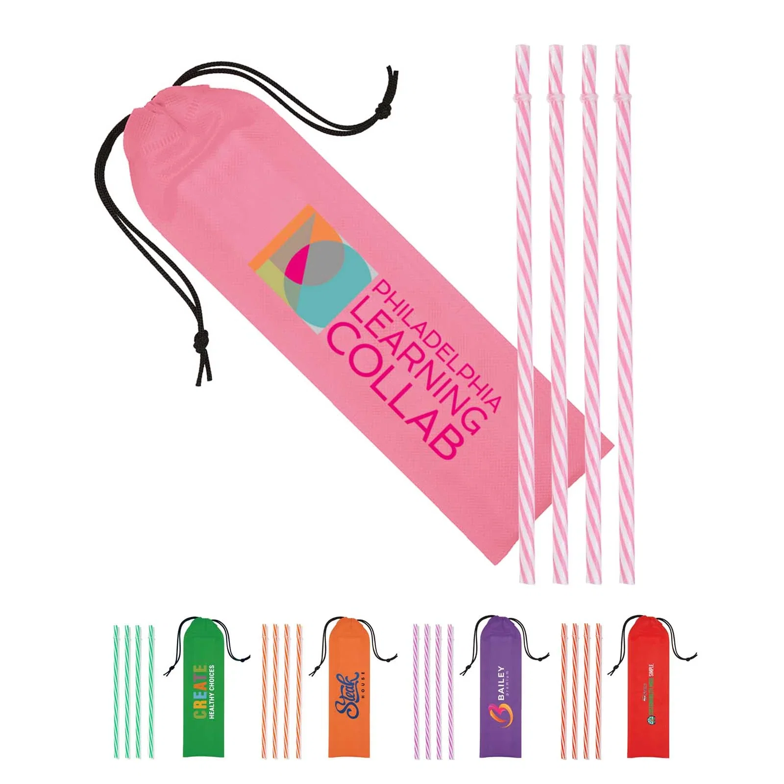 Reusable Straws in Drawstring Pouch — view 13