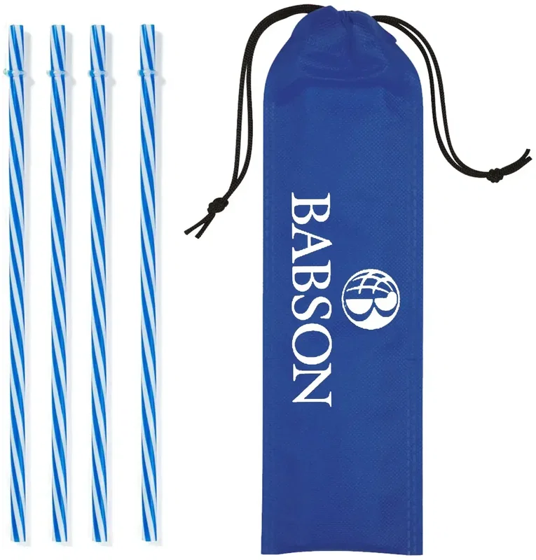 Reusable Straws in Drawstring Pouch — view 3