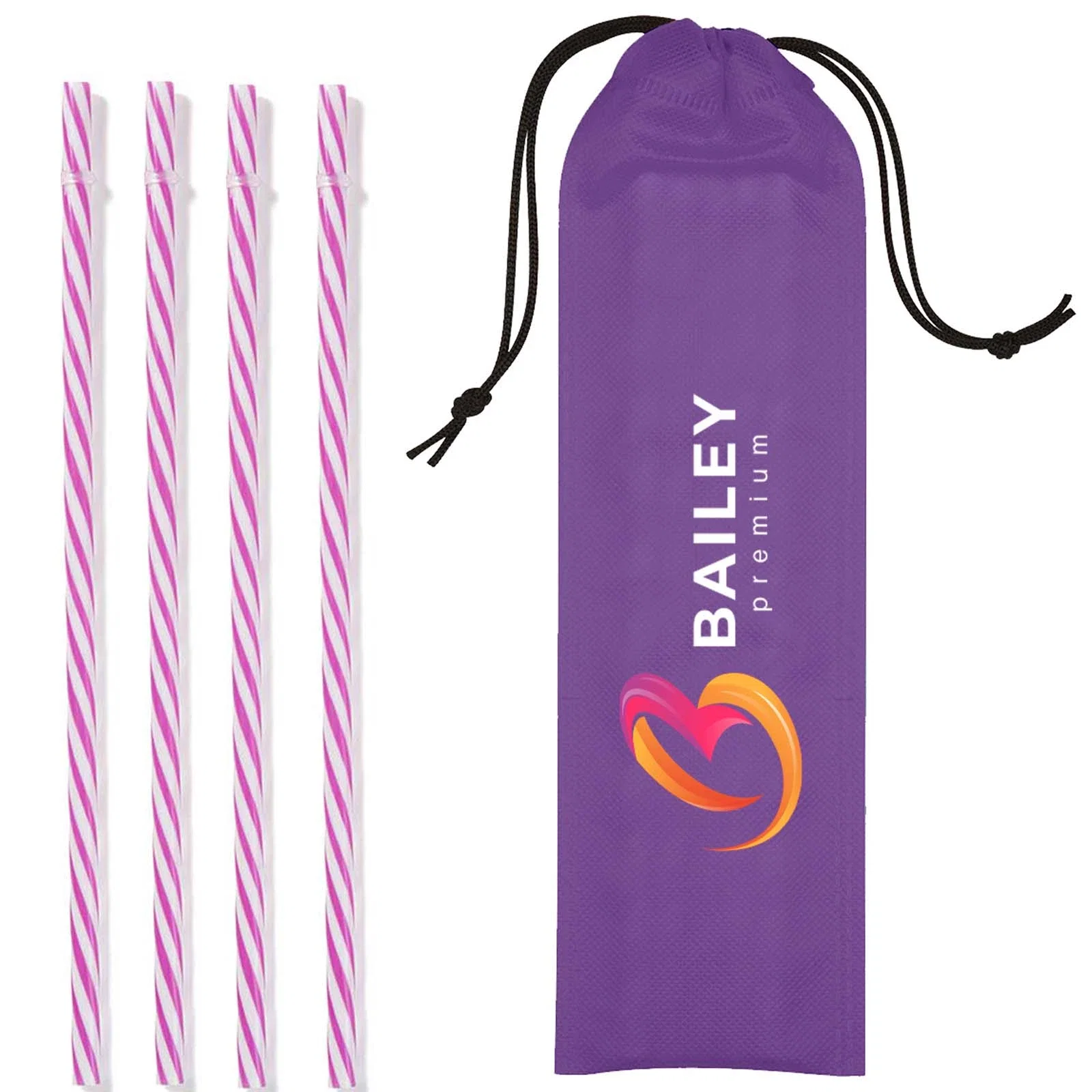 Reusable Straws in Drawstring Pouch — view 9