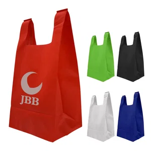 Reusable T-Shirt Style Non-Woven Recycled Tote Bag