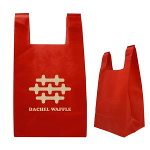 Reusable T-Shirt Style Non-Woven Recycled Tote Bag