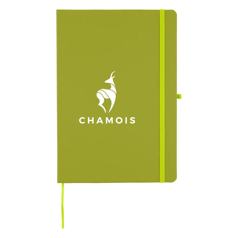 Personalized journal cover with space for a company name