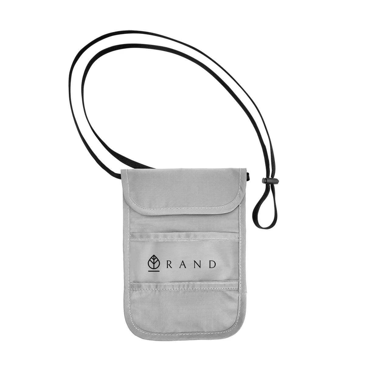 Front pocket sized for a passport and boarding pass