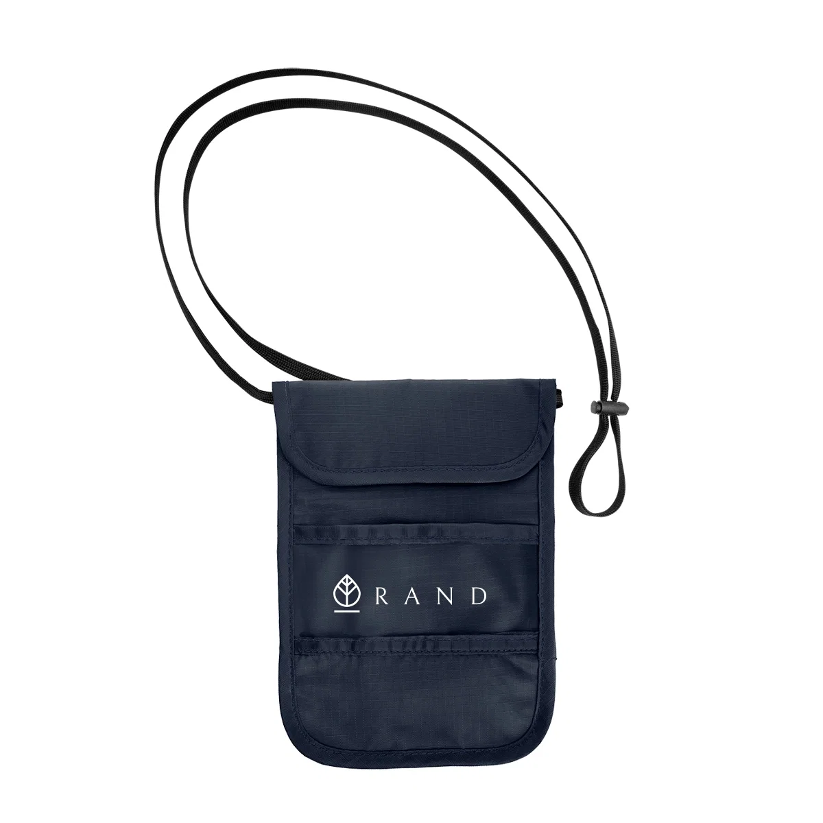 Adjustable neck cord attached to the pouch top