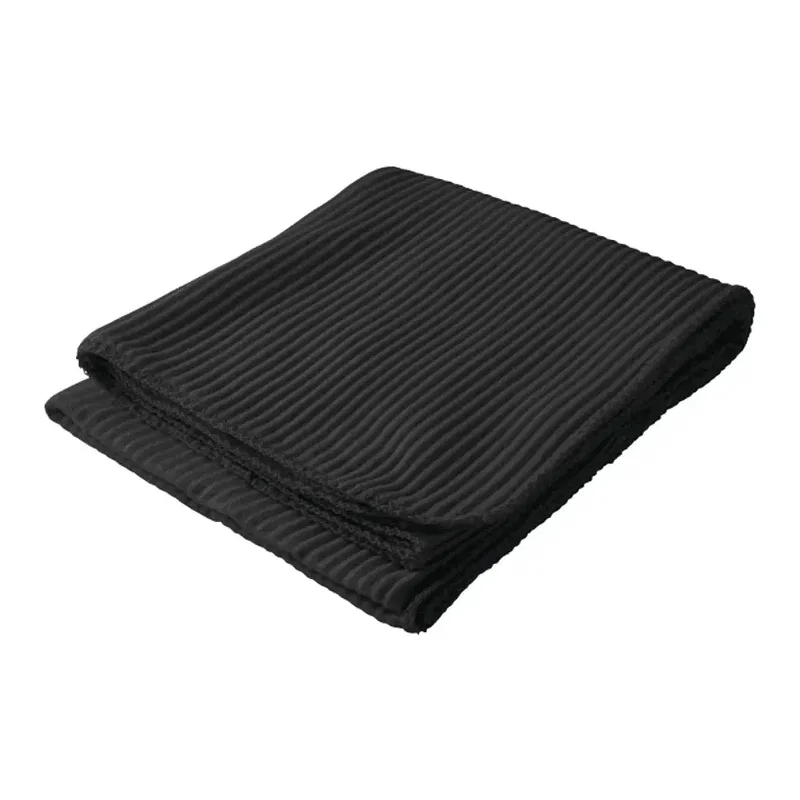 Personalized Ribbed Fleece Blanket - 50" x 60" Unfolded — view 3