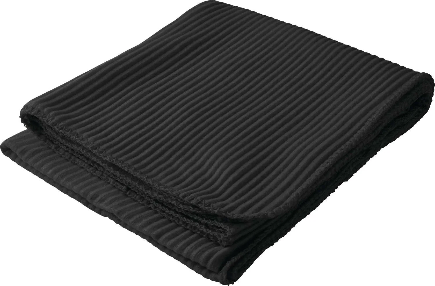Personalized Ribbed Fleece Blanket - 50" x 60" Unfolded — view 8