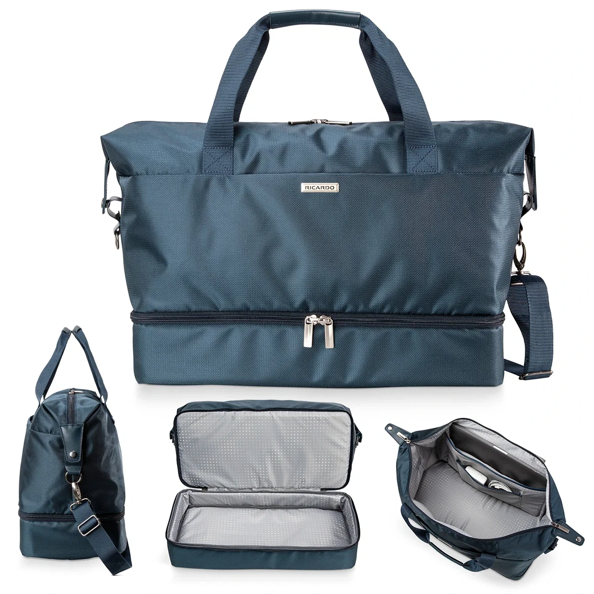 Shoulder strap resting across the length of the bag