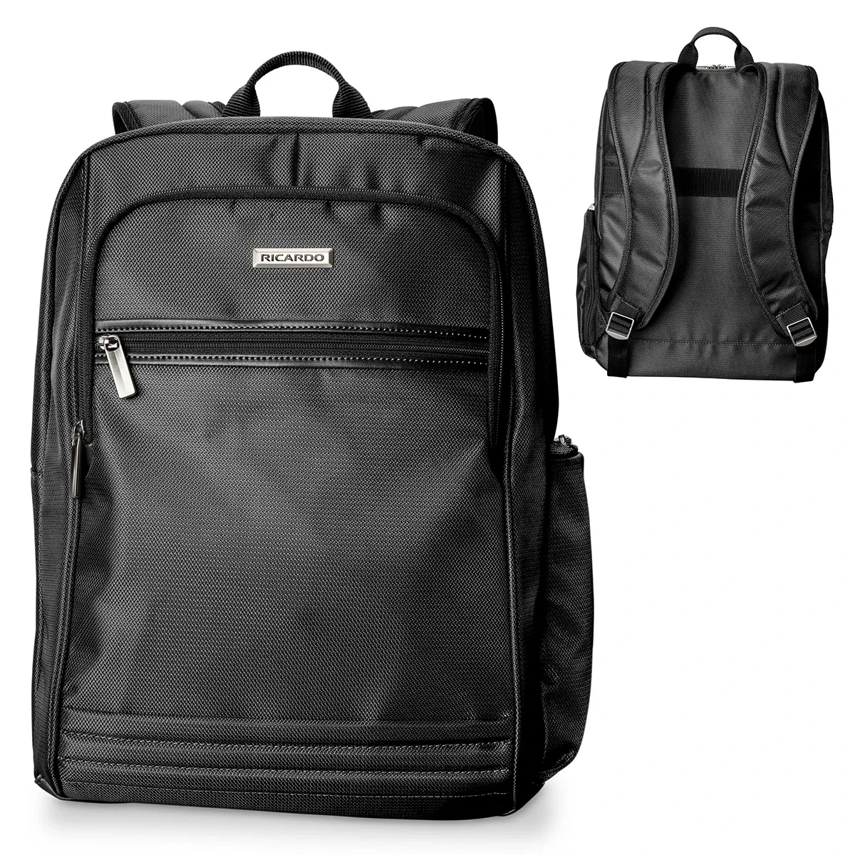 Laptop sleeve inside the main compartment, unzipped for a look