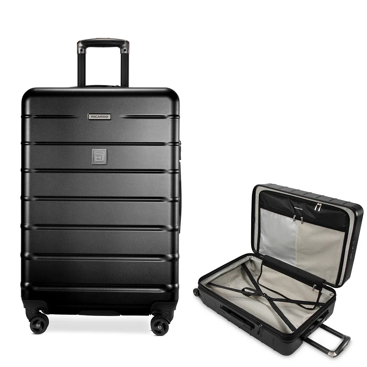 Black case shown from the side with the handle down