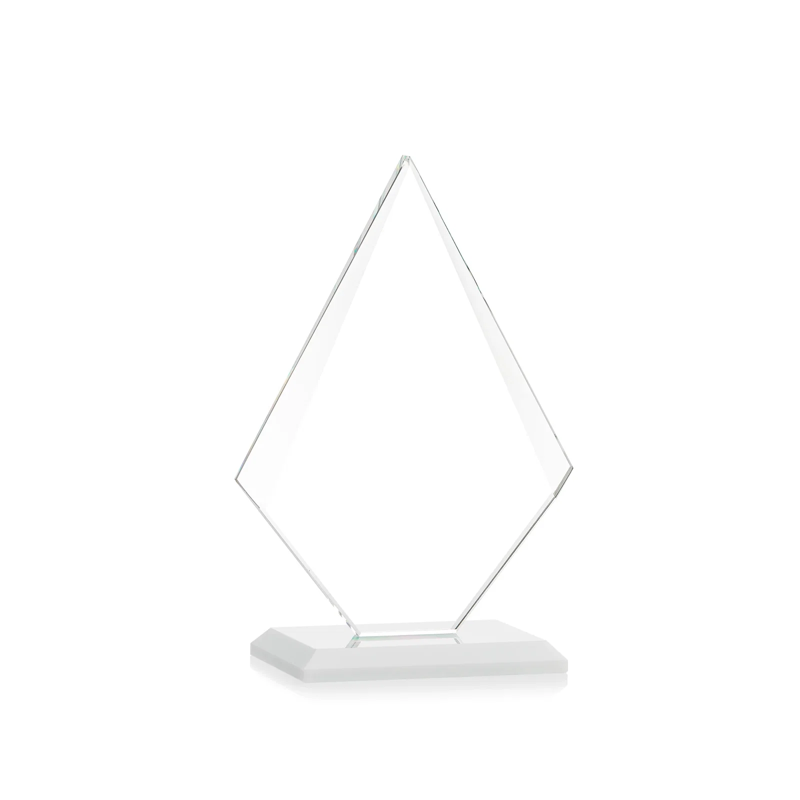 Branded Jade Glass Diamond Award With Eight Distinct Colored Bases, with your logo for safety achievement programs