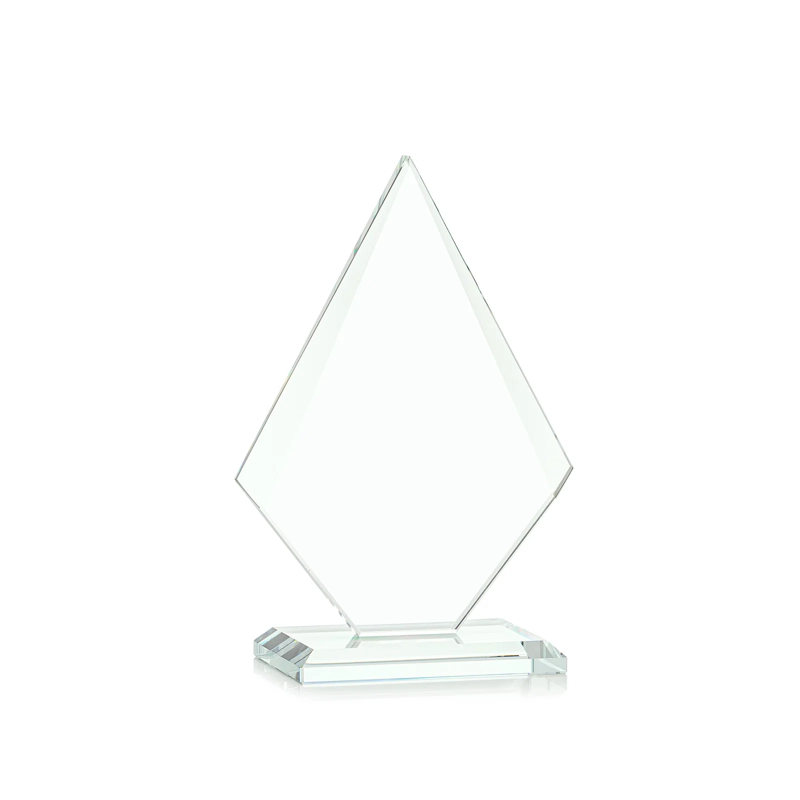Custom Jade Glass Diamond Award With Eight Distinct Colored Bases, with your logo for volunteer appreciation