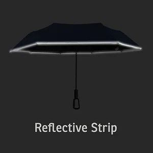 Ridgeline 46" Arc Reflective Umbrella with Carabiner Handle