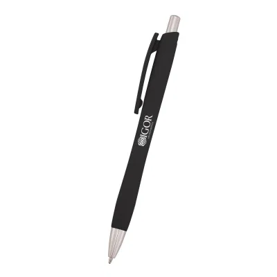 Slim pen shown upright, measuring five and a half inches long