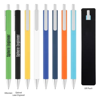 Six inch recycled aluminum pen shown upright