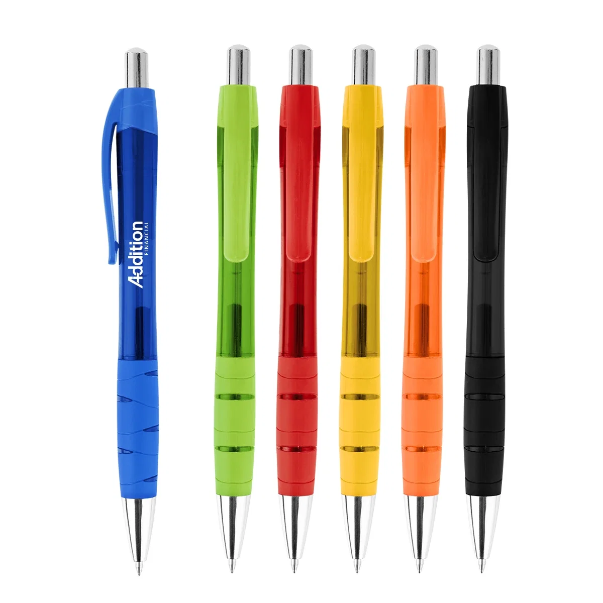 Recycled plastic gel pen with smooth black ink