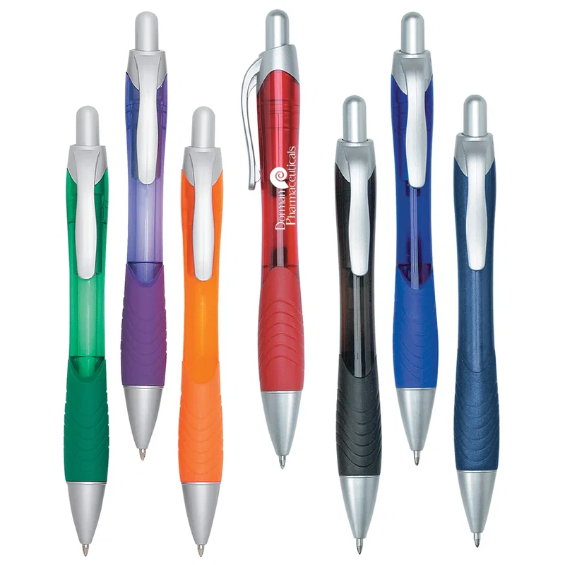 Rio Ballpoint Pen With Contoured Rubber Grip — view 10