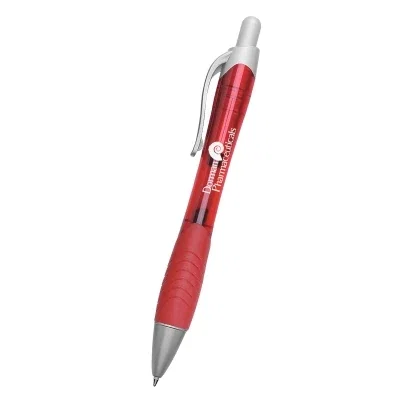 Rio Ballpoint Pen With Contoured Rubber Grip — view 6