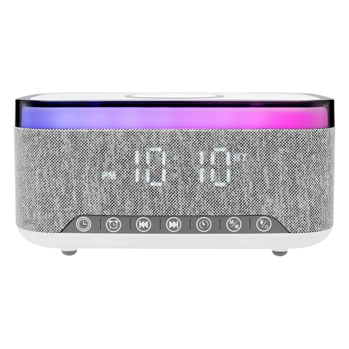 Same clock speaker from a new angle ready for bedside charging